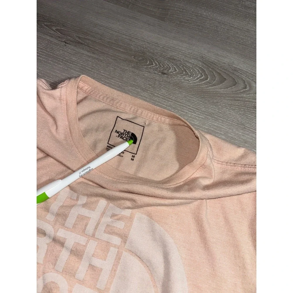 The North Face Mens Graphic T-Shirt Peach Half Dome Logo Size M Gorpcoare Nature